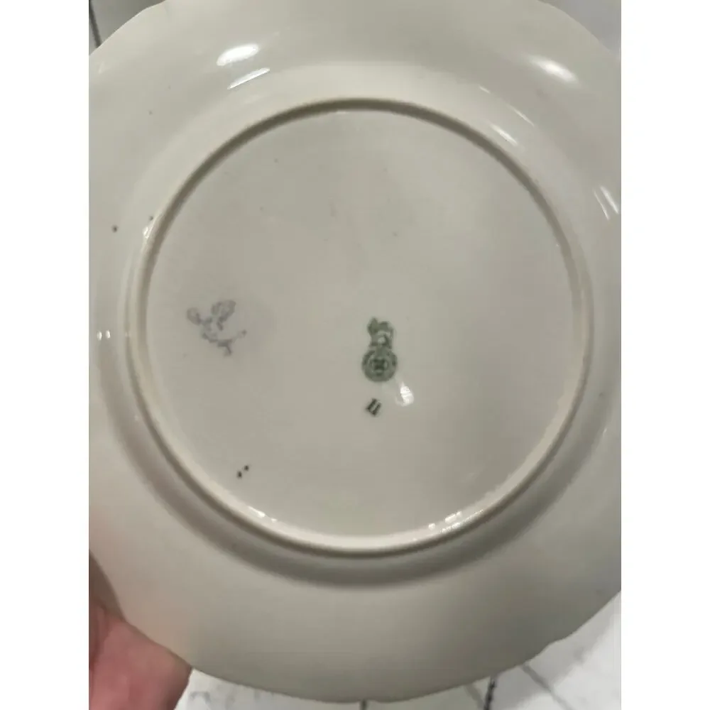 Vibrant Royal Doulton Geometric 'Floral Pattern K' Series Rack Plate c1929 D4864 - Picture 5 of 6